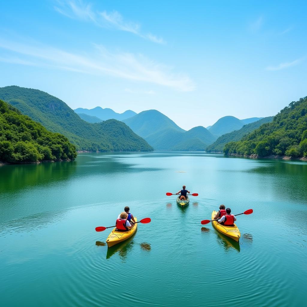 Kayaking Adventure on Thac Ba Lake