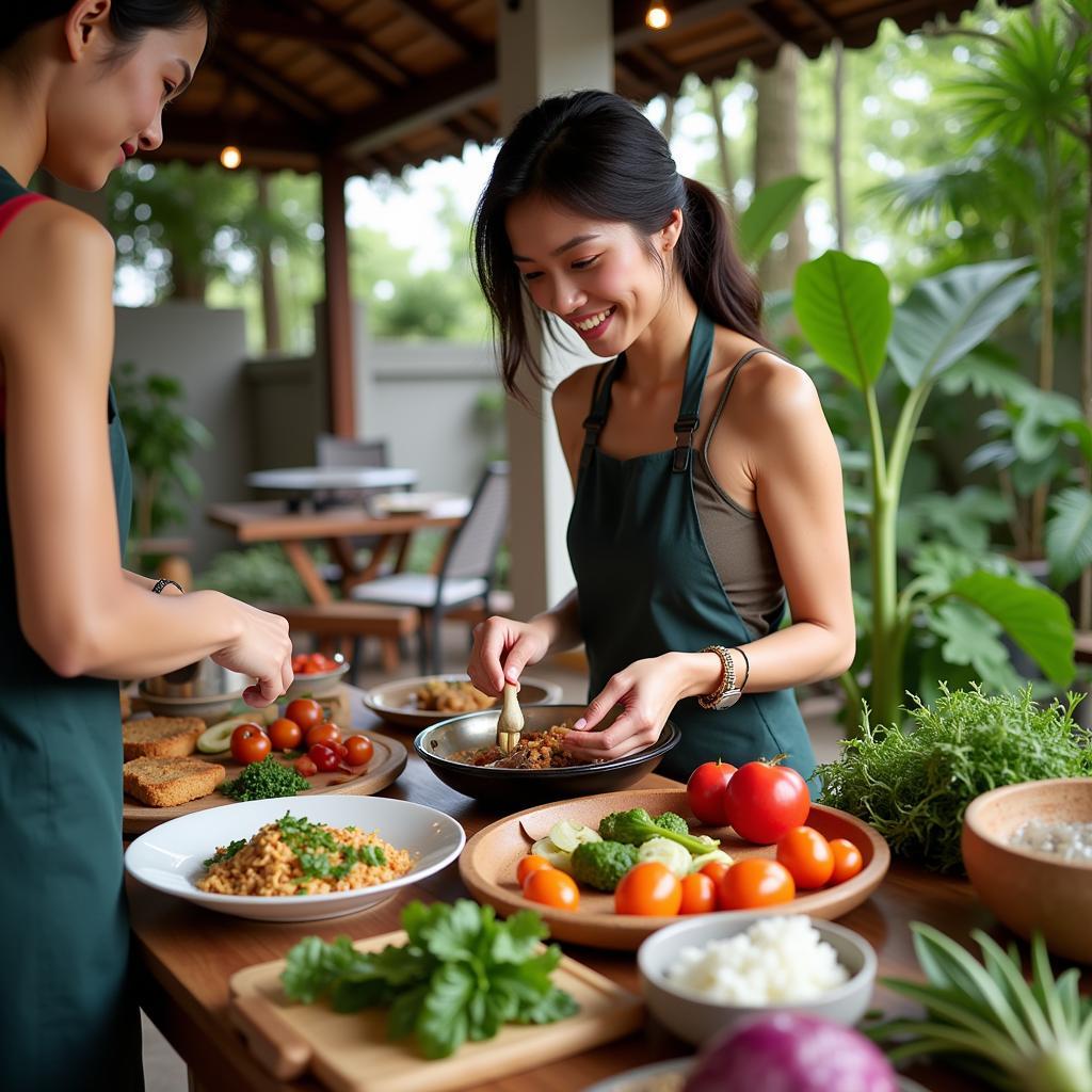 Learning to Cook Authentic Thai Food in a Homestay