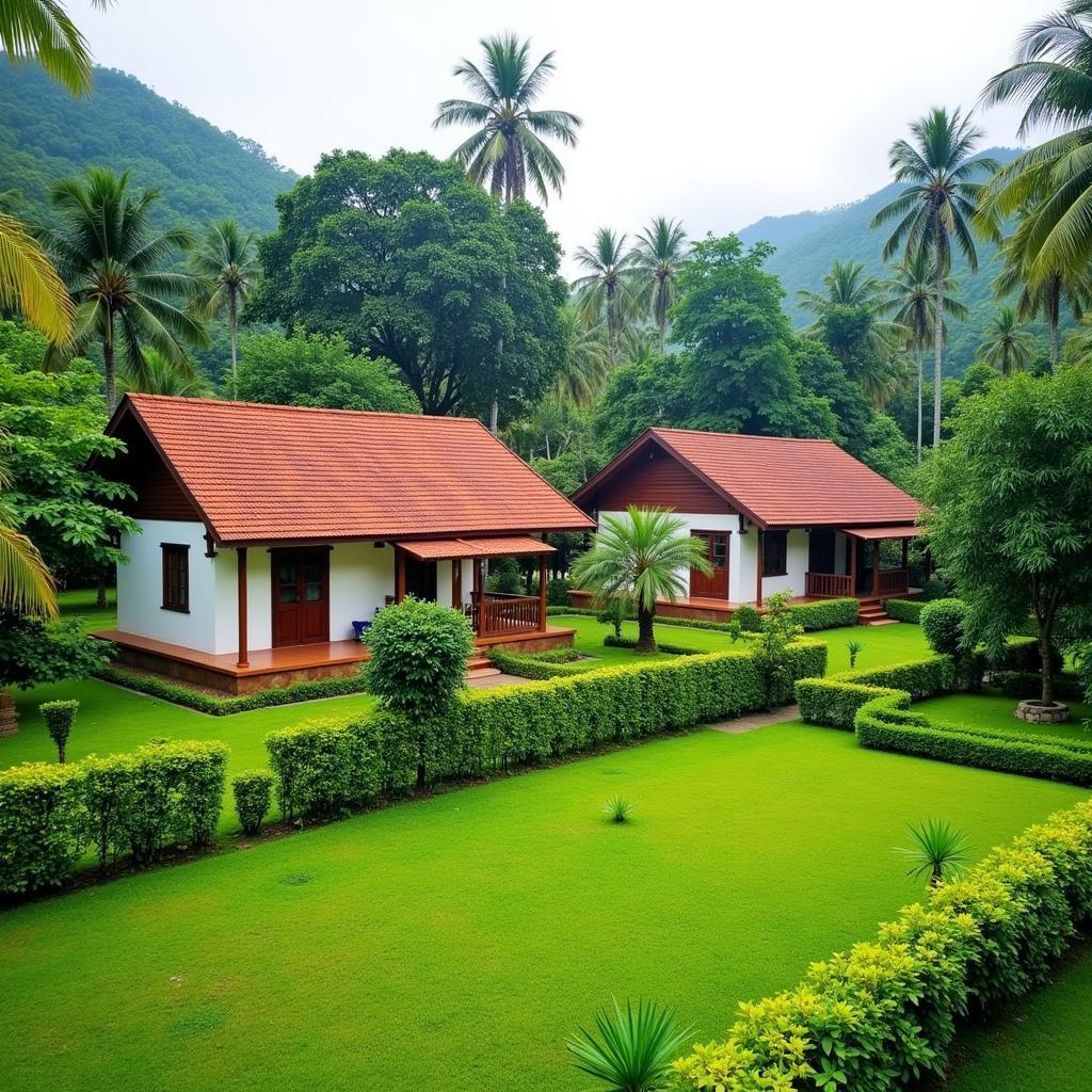 Traditional Kerala Homestay Exterior in Thenmala