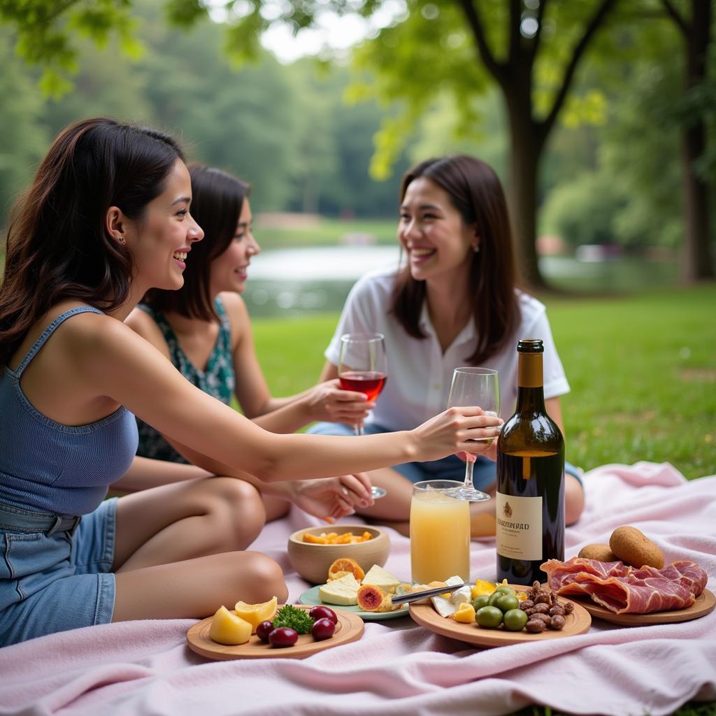 Picnic in Titiwangsa Lake Gardens with Spanish inspired food.