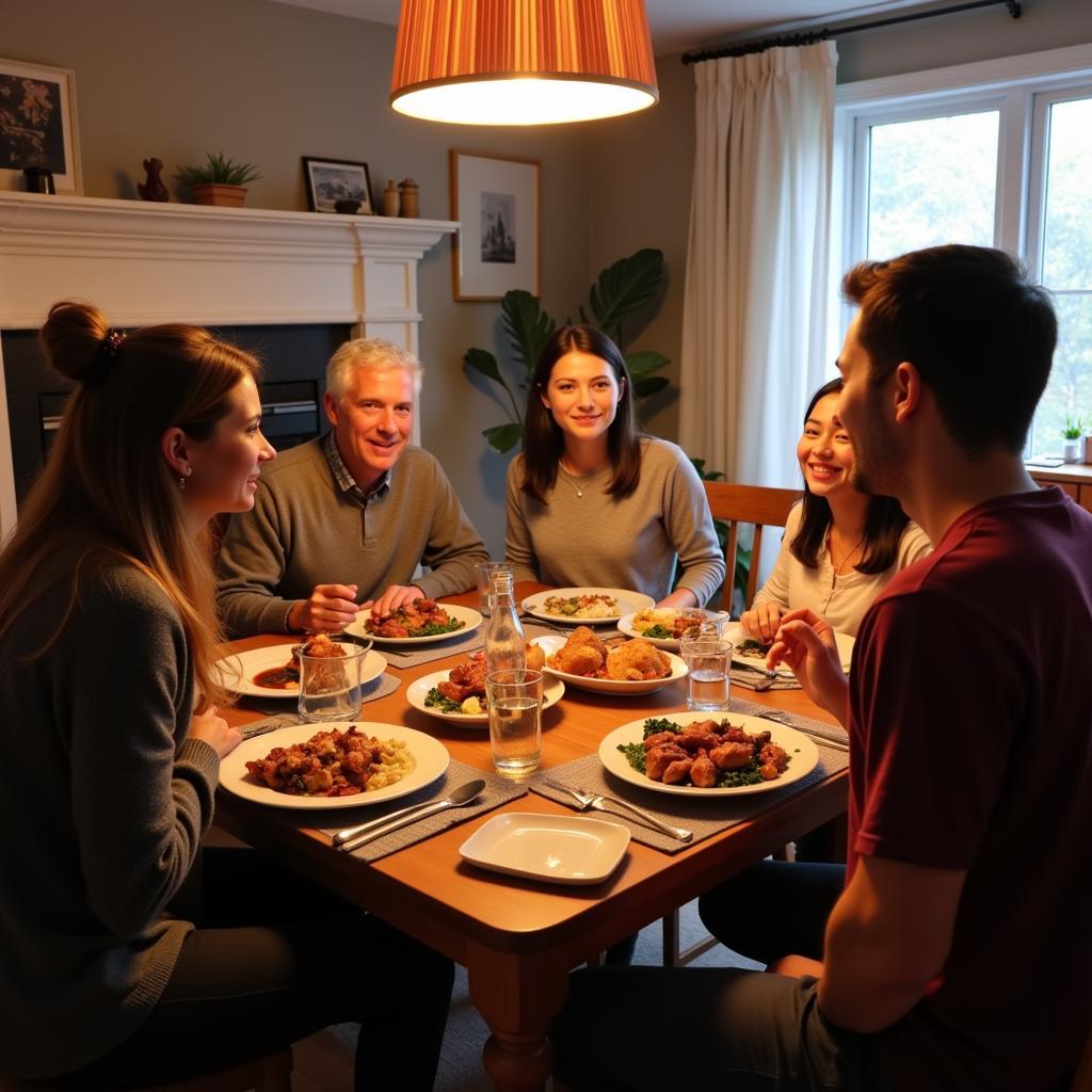 Toronto Homestay Family Dinner