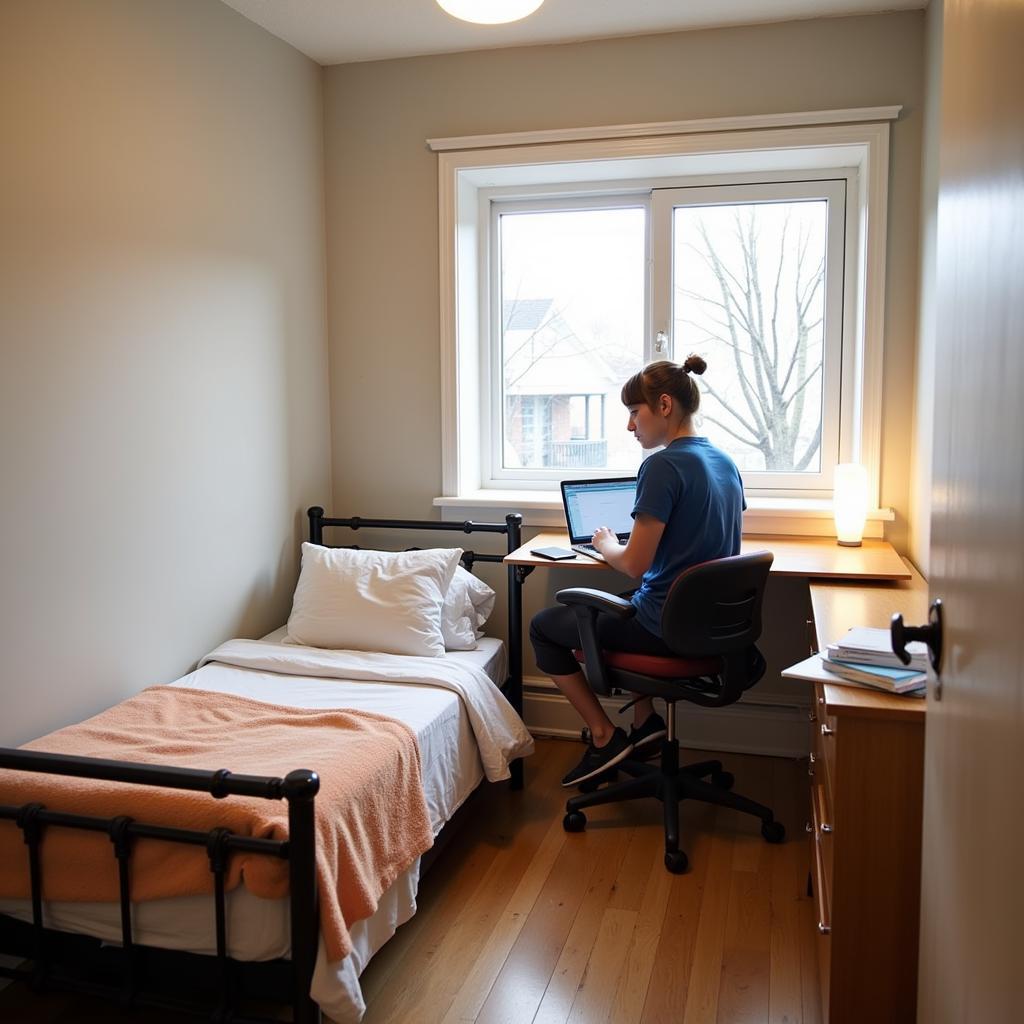 Student Studying in a Toronto Homestay