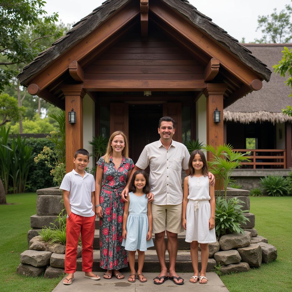 Warm Welcome from Balinese Host Family