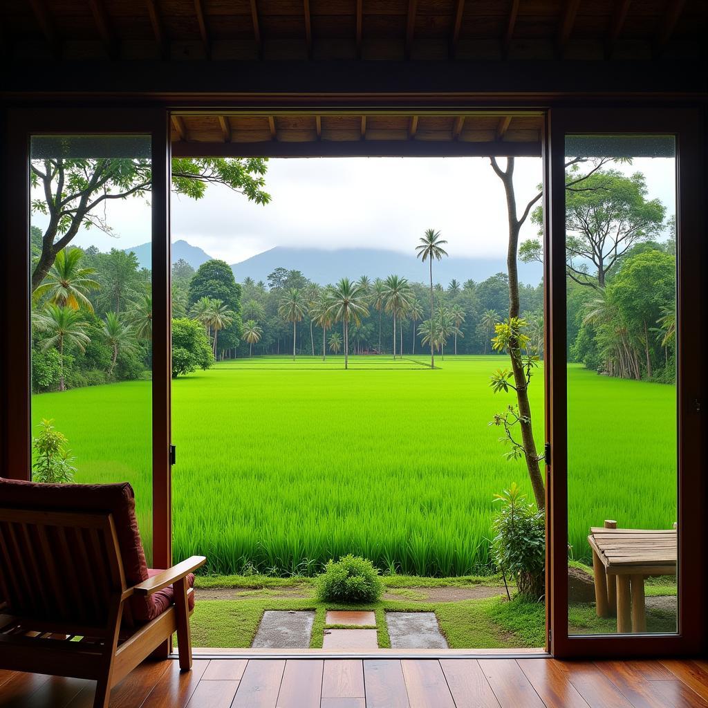 Ubud Rice Paddies Homestay View