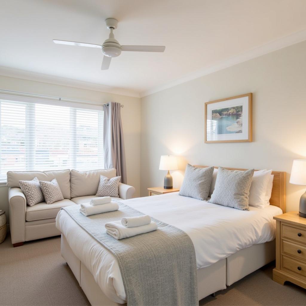 Comfortable bedroom in a Umina Beach homestay