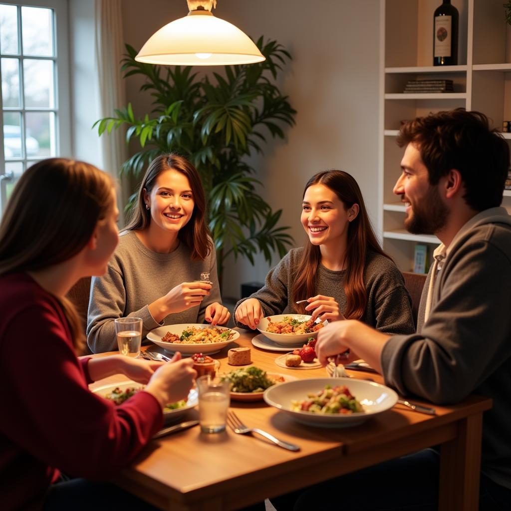 Vancouver Homestay Family Dinner