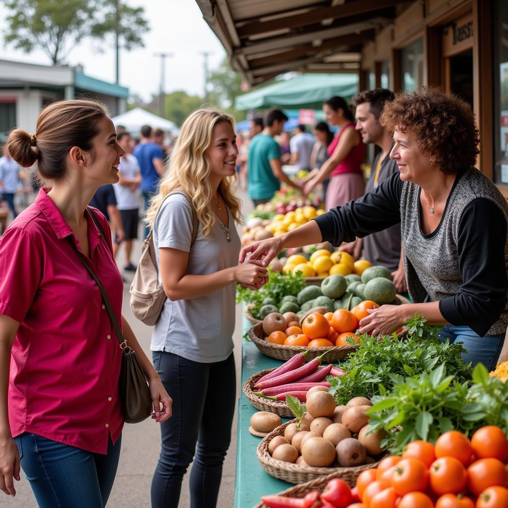 Exploring a Local Market in Victoria with Homestay Host