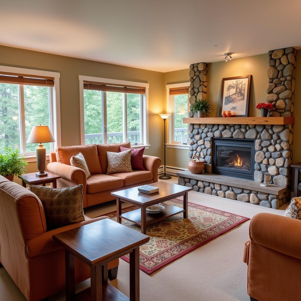 Cozy Living Room in a Whistler Homestay