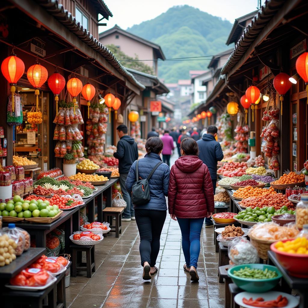 Exploring a bustling traditional market in Yilan